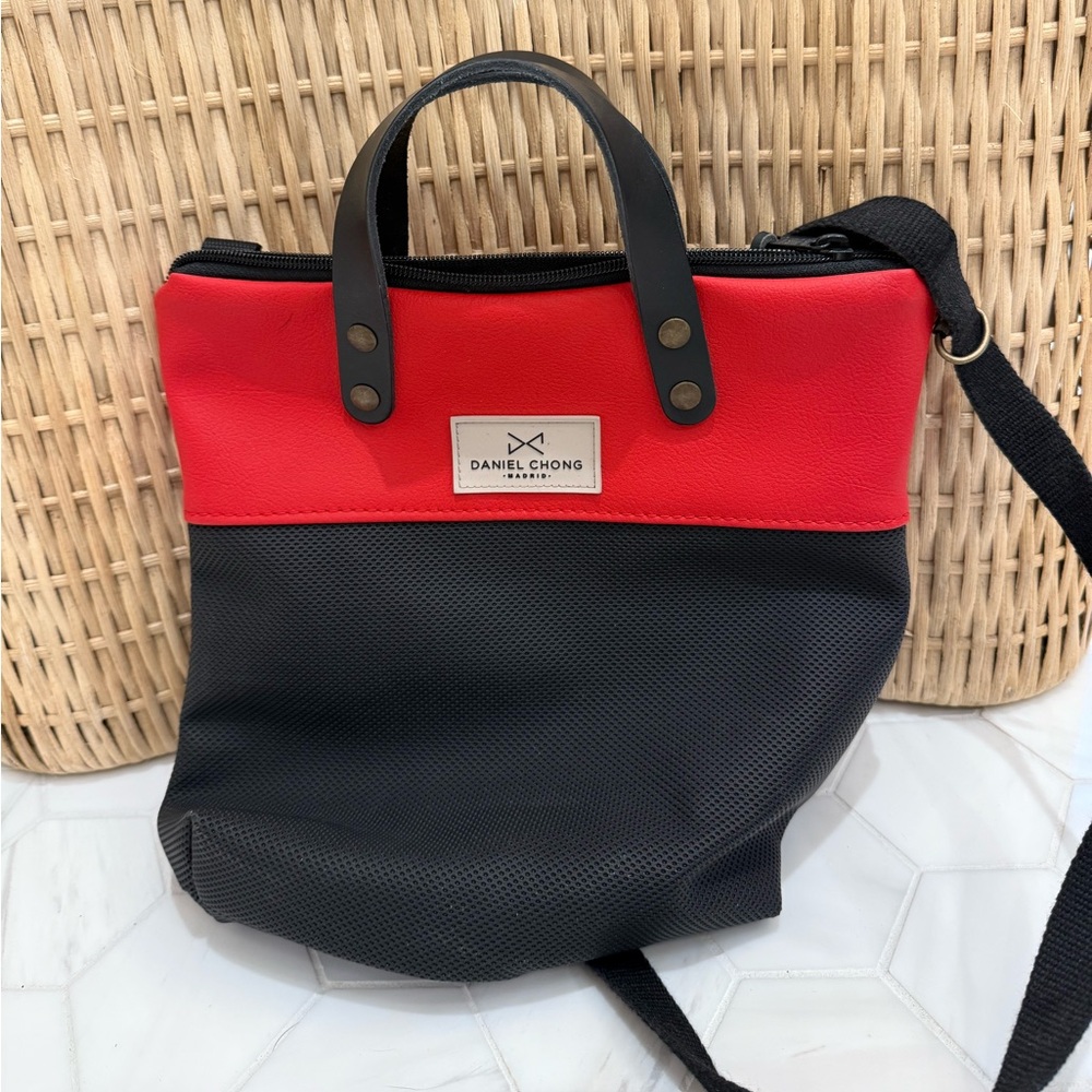 Daniel Chong Canvas Tote Bag with Black Print NEW